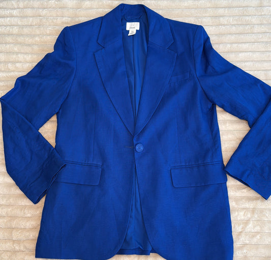 Elegant Blue Blazer – Pre-Loved