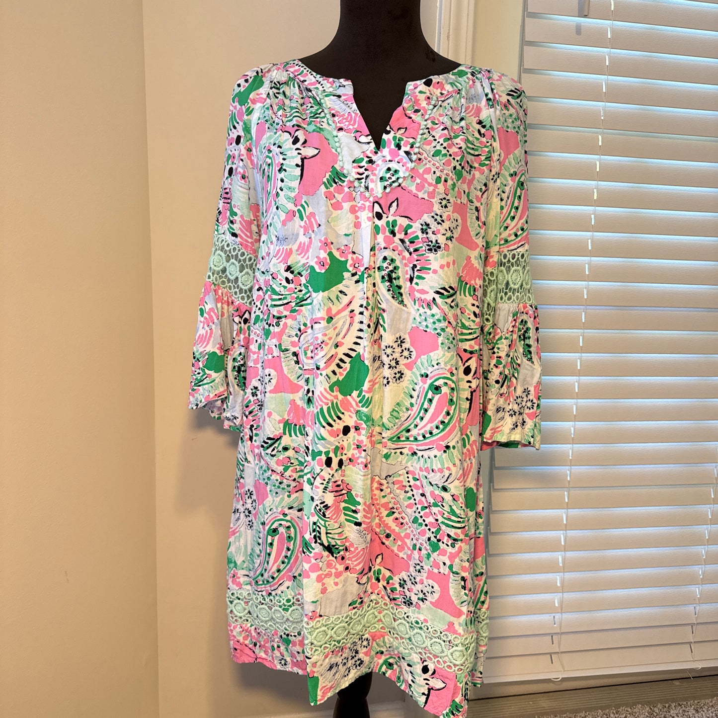 Petite Boho Tunic Dress – Multicolor (Size PL)