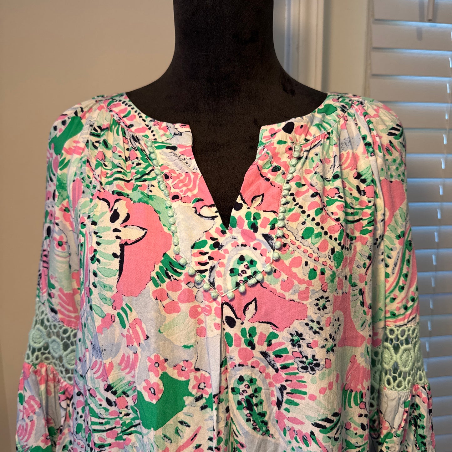 Petite Boho Tunic Dress – Multicolor (Size PL)