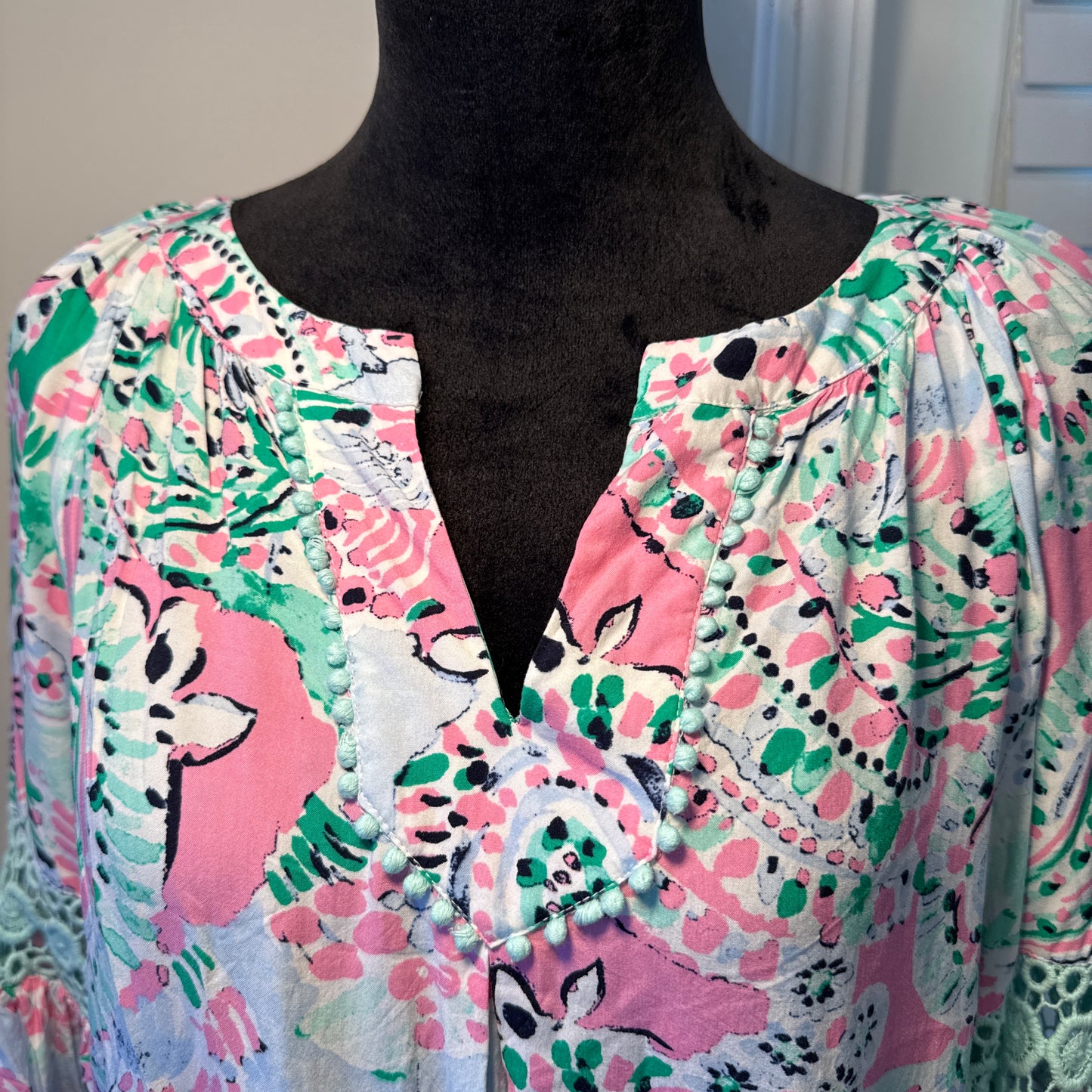 Petite Boho Tunic Dress – Multicolor (Size PL)