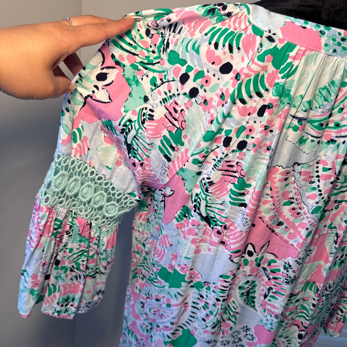 Petite Boho Tunic Dress – Multicolor (Size PL)