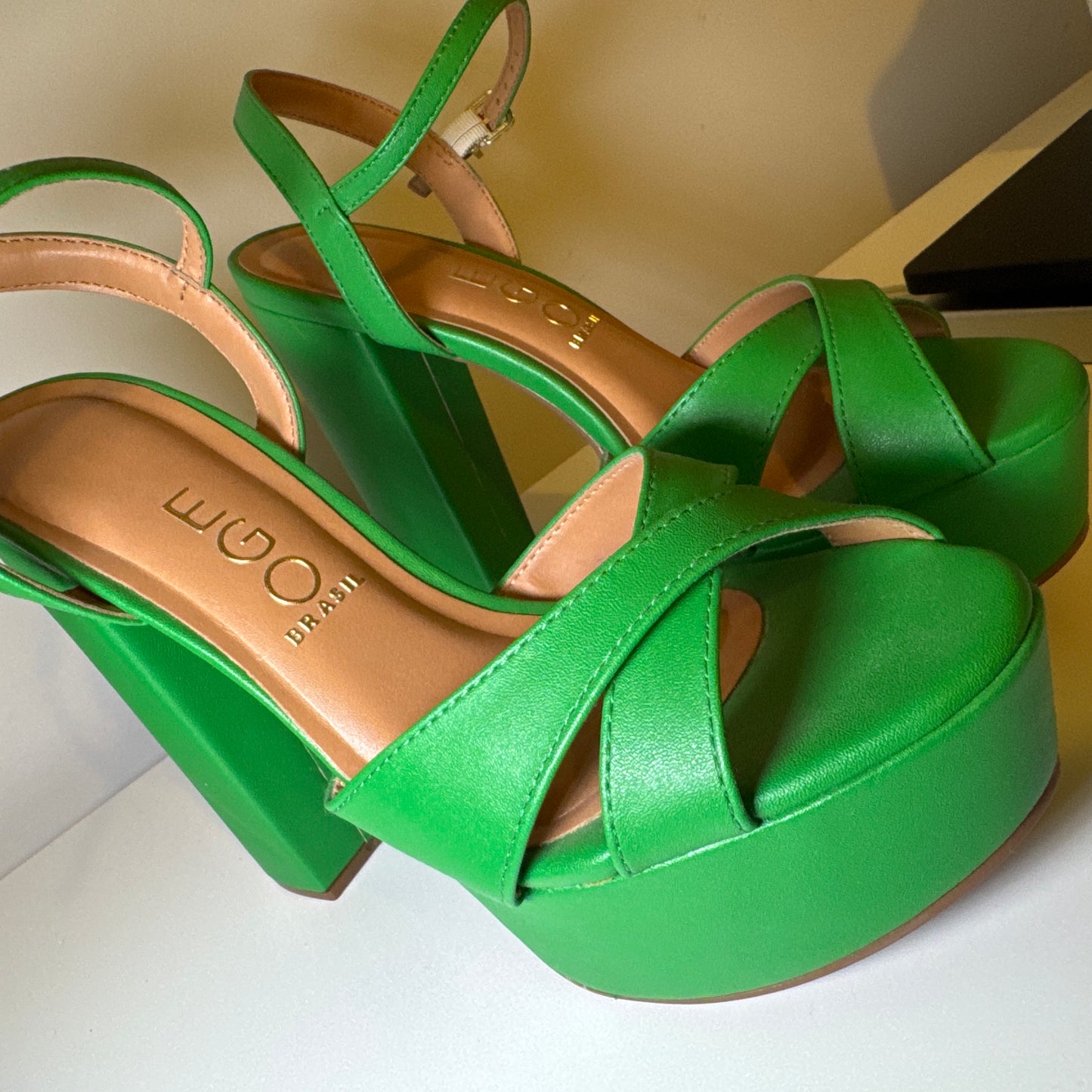 Green Platform Heels – LUGO Brasil (Like New)